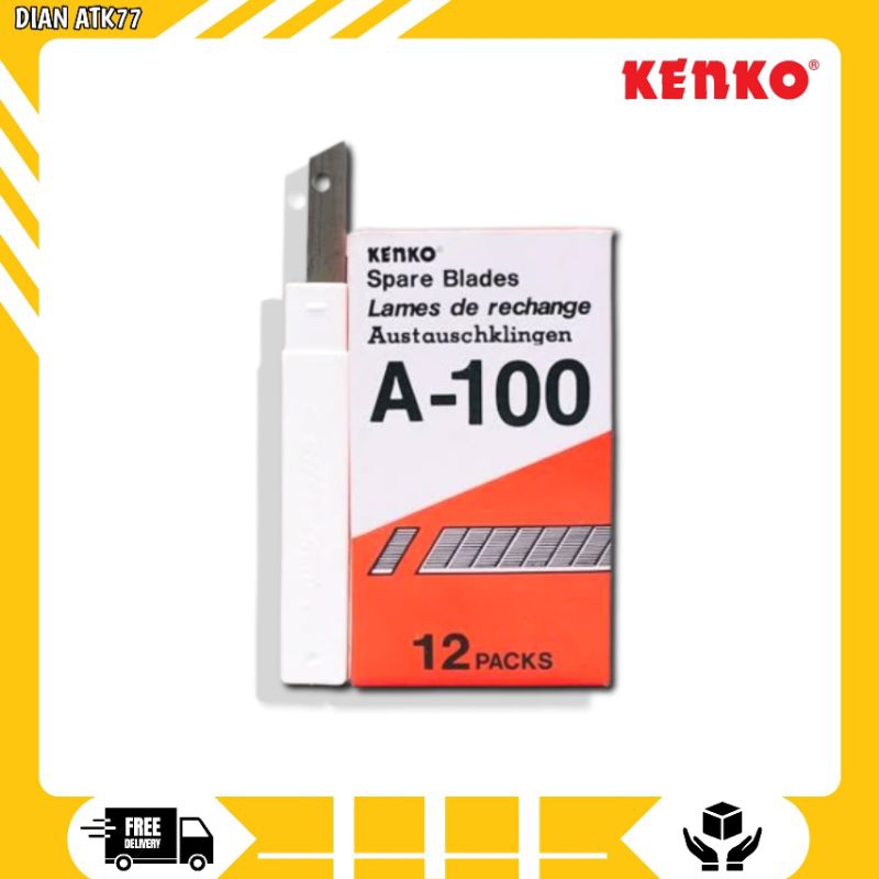 

Refil / Isi Cutter Kenko Kecil A-100 Untuk Cutter Kenko A-300 (1Pak 12 Box)