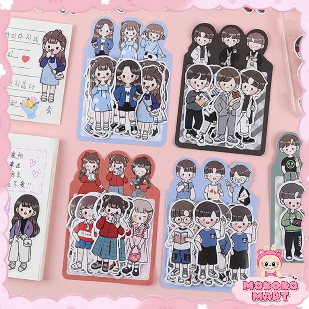 

MM 1 Pack Isi 20 Lembar Stiker Tumblr Karakter Sticker Aesthetic Style Fashion Boy Stiker - TLD25