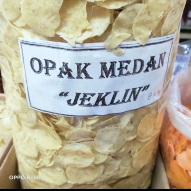 

Opak Singkong Mentah Kering Ukuran Kecil Khas Medan 500 gram