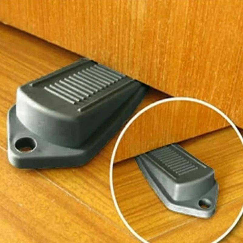 Penahan Pengganjal Bawah Pintu Karet Silikon Door Stopper Praktis