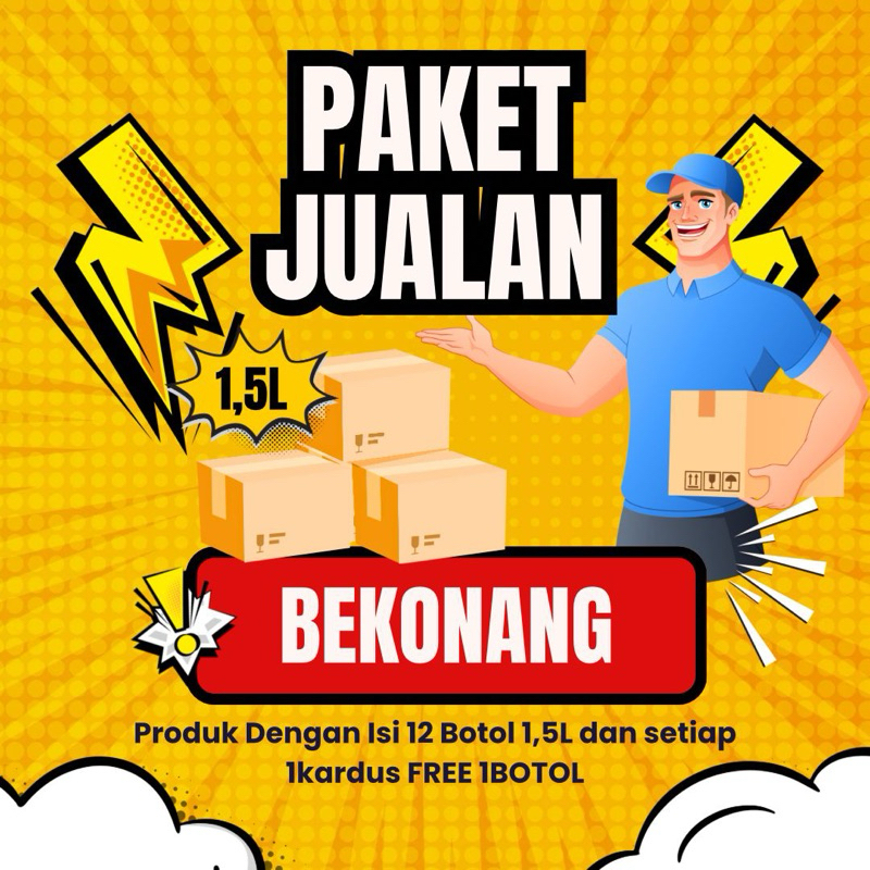 

PAKET JUALAN JUS SIRUP 1,5L FREE 1 (KECIL) ASLI SOLO