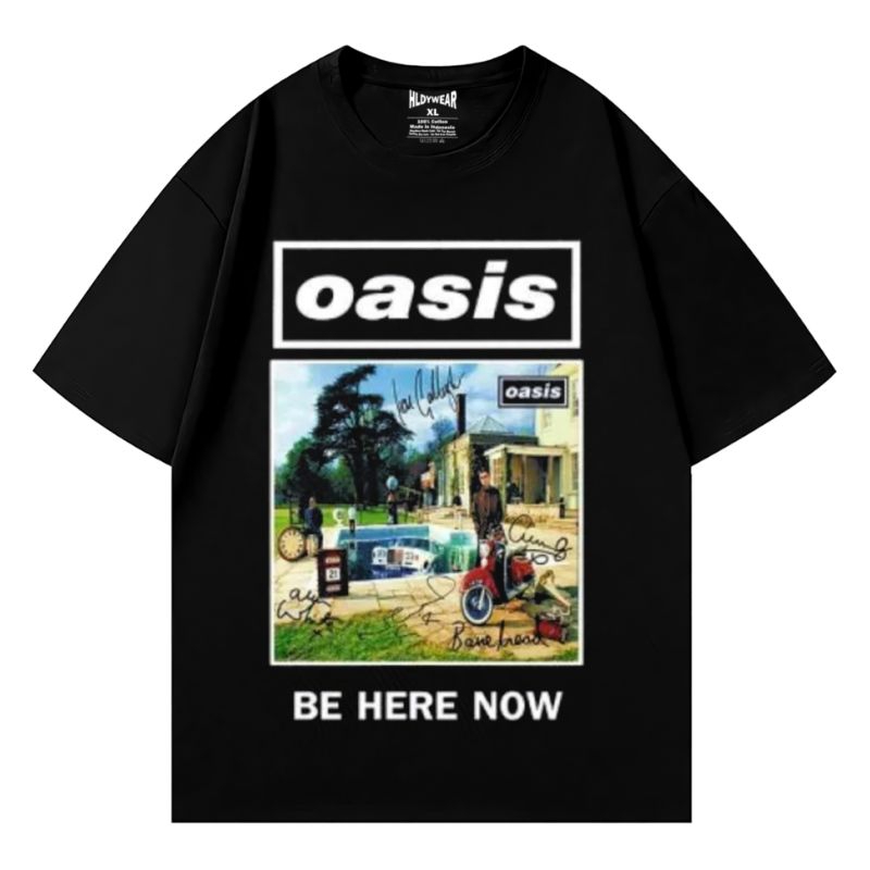 Tshirt Band Oasis Be Here Now Kaos Vintage Oasis