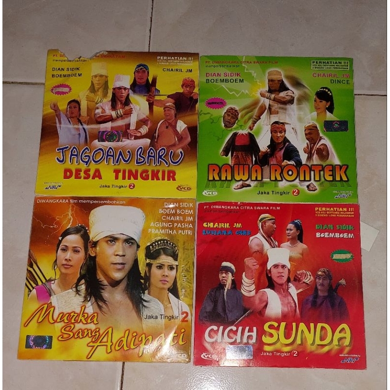 vcd Indonesia JAKA TINGKIR-Jagoan Baru Desa Tingkir / Rawa Rontek / Murka Sang Adipati / Cicih Sunda