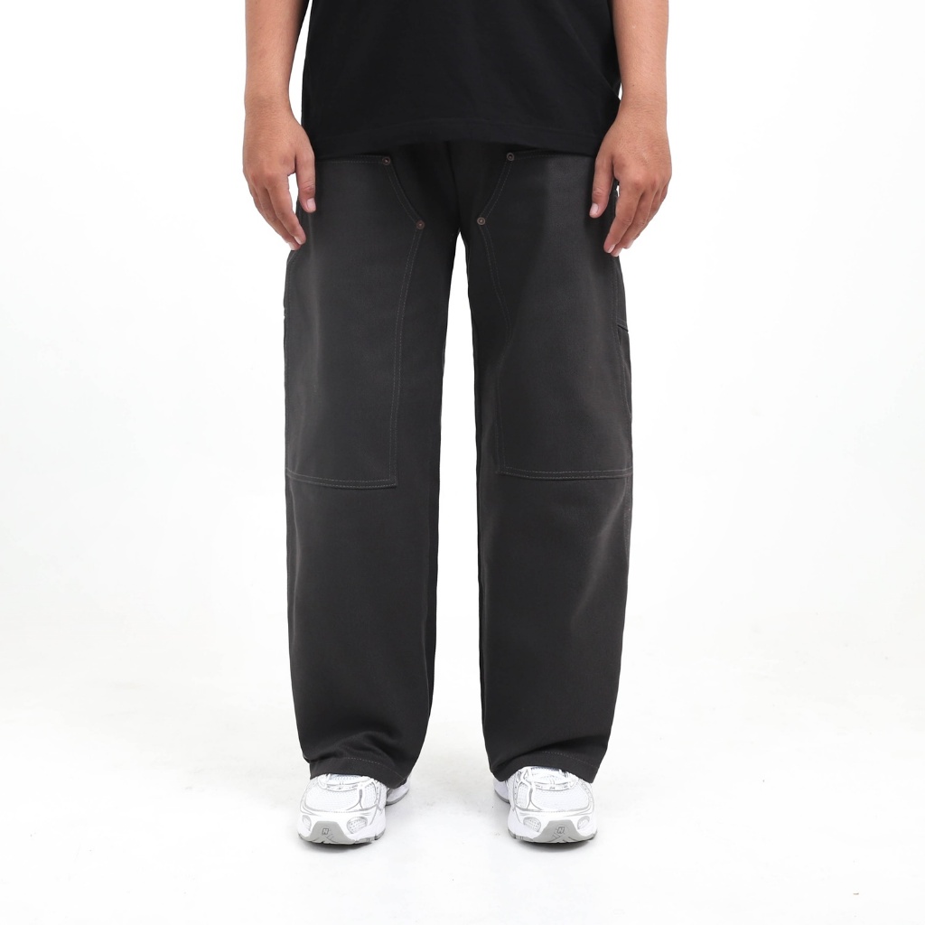 TIMEBOMB - CARPENTER PANTS - CARPENTER  DOUBLE KNEE LOOSE FIT | DIRAZ | GREY