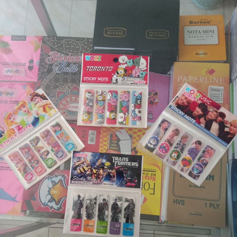 

stik note karakter isi 100 lembar