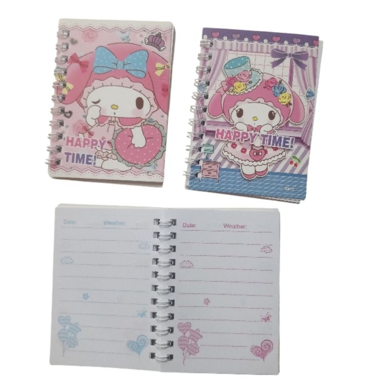 

note book ring spiral motif lucu / buku catatan kecil notes spiral