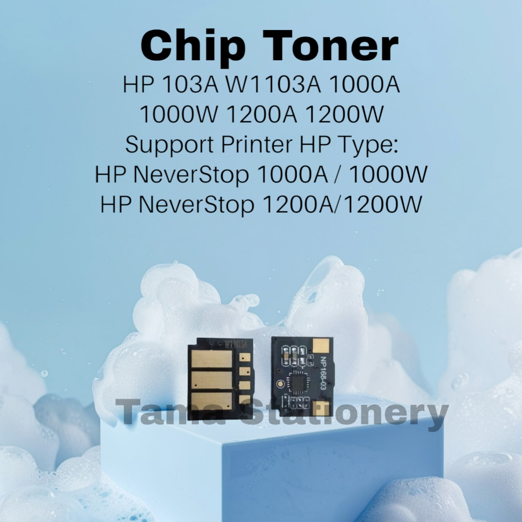 Chip Toner Cartridge HP 103A 103 W1103Aw-1103A NeverStop 1000A 1000W 1200A 1200W