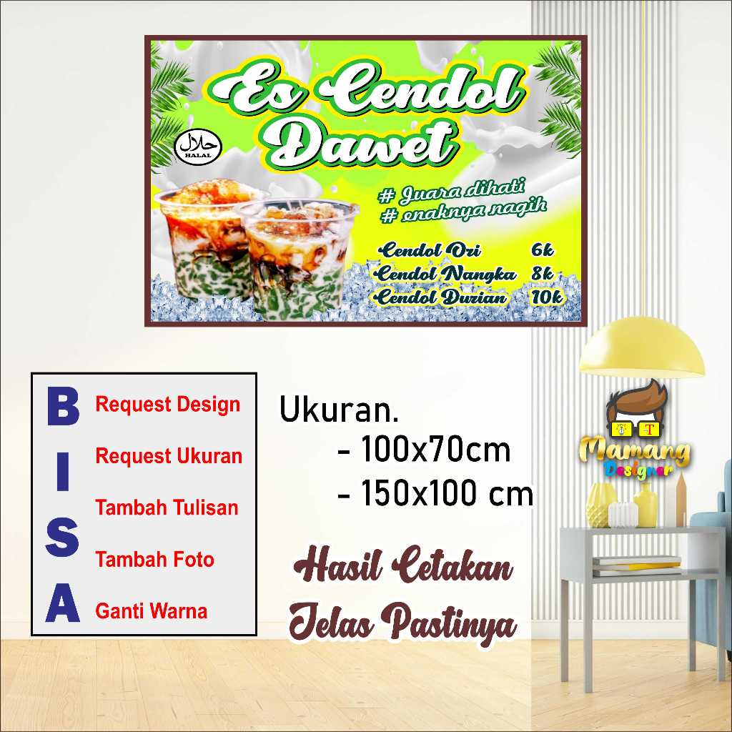 Cetak Spanduk Banner Es Cendol Dawet Model Desin Keren bb