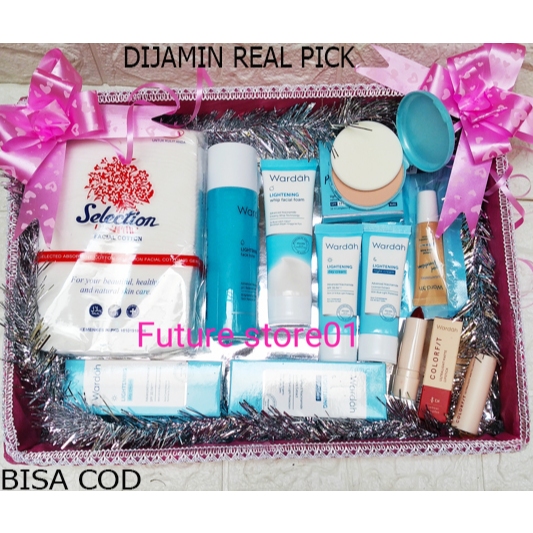 Parcel Hantaran Nikah Wardah Lightening / Paket Lamaran Kosmetik