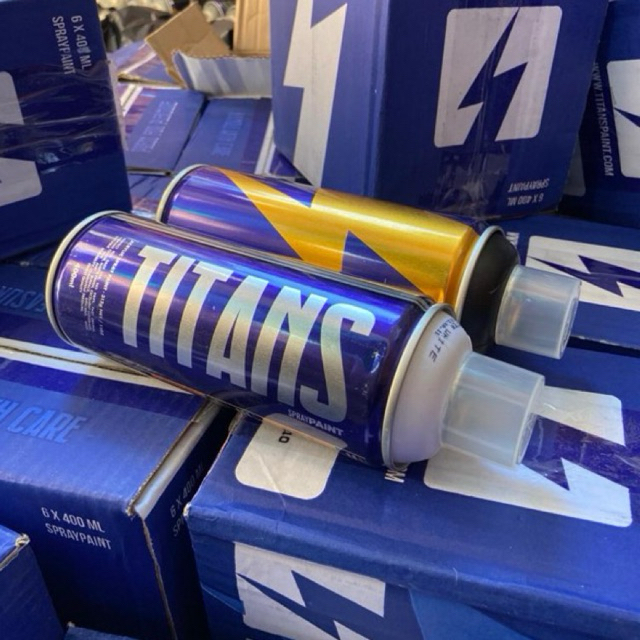 TITANS 400ml  SPRAY PAINT / cat graffiti / cat aerosol / pilok / cat lukis / bukan diton belazo rhem