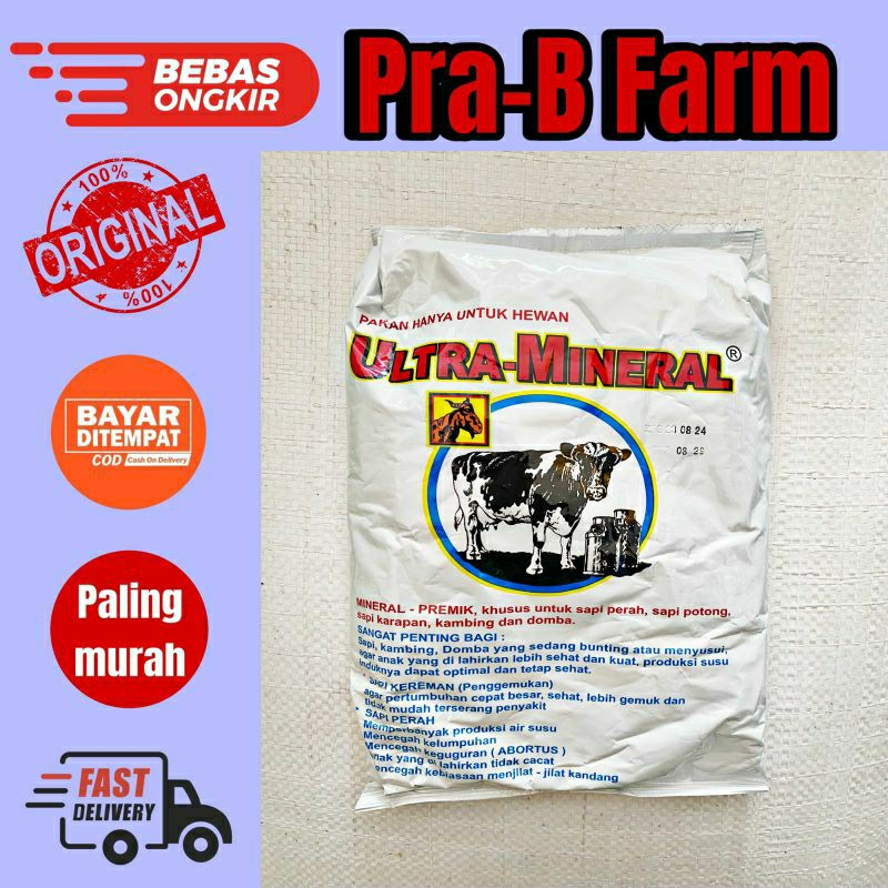 MINERAL ULTRA 1 KG EKA FARMA ULTRA MINERAL 1 KG MINERAL SAPI
