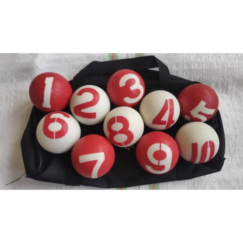 Bola Gateball 2 Angka Kulit Jeruk