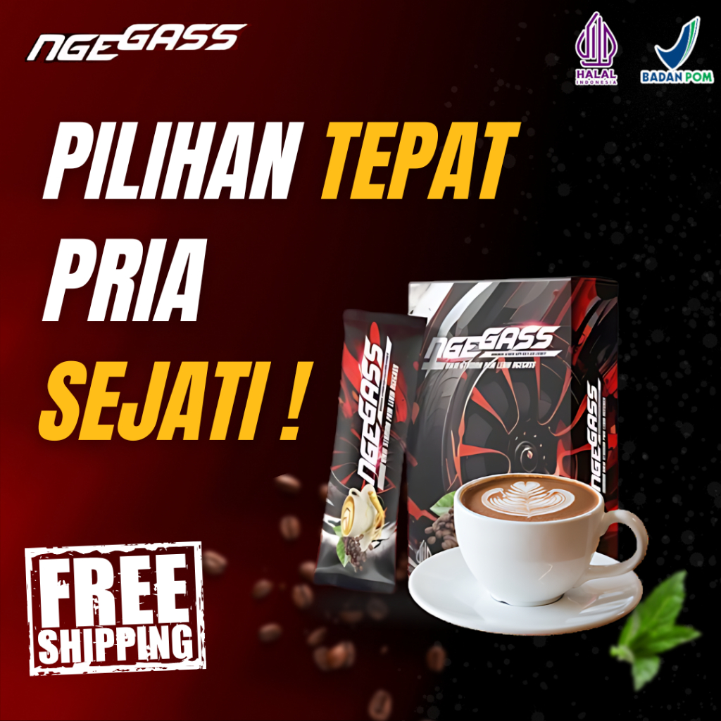 

Kopi Ngegass Original | Minuman Serbuk Gula Krimer | Kopi Ginseng Rasa Krimer | 1 Box Isi (5 Sachet)