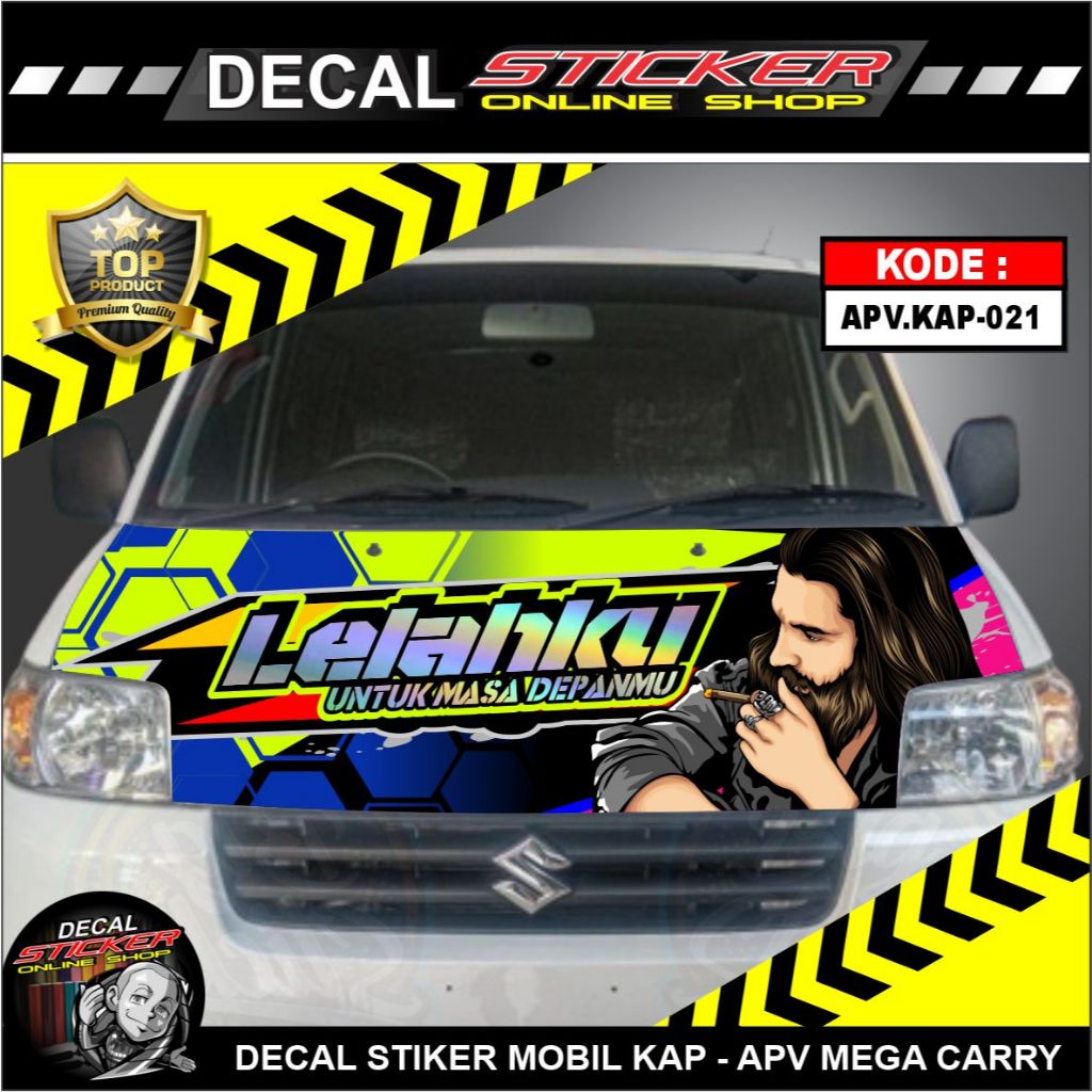 STIKER MOBIL APV PICKUP KAP DEPAN VARIASI CUSTOM