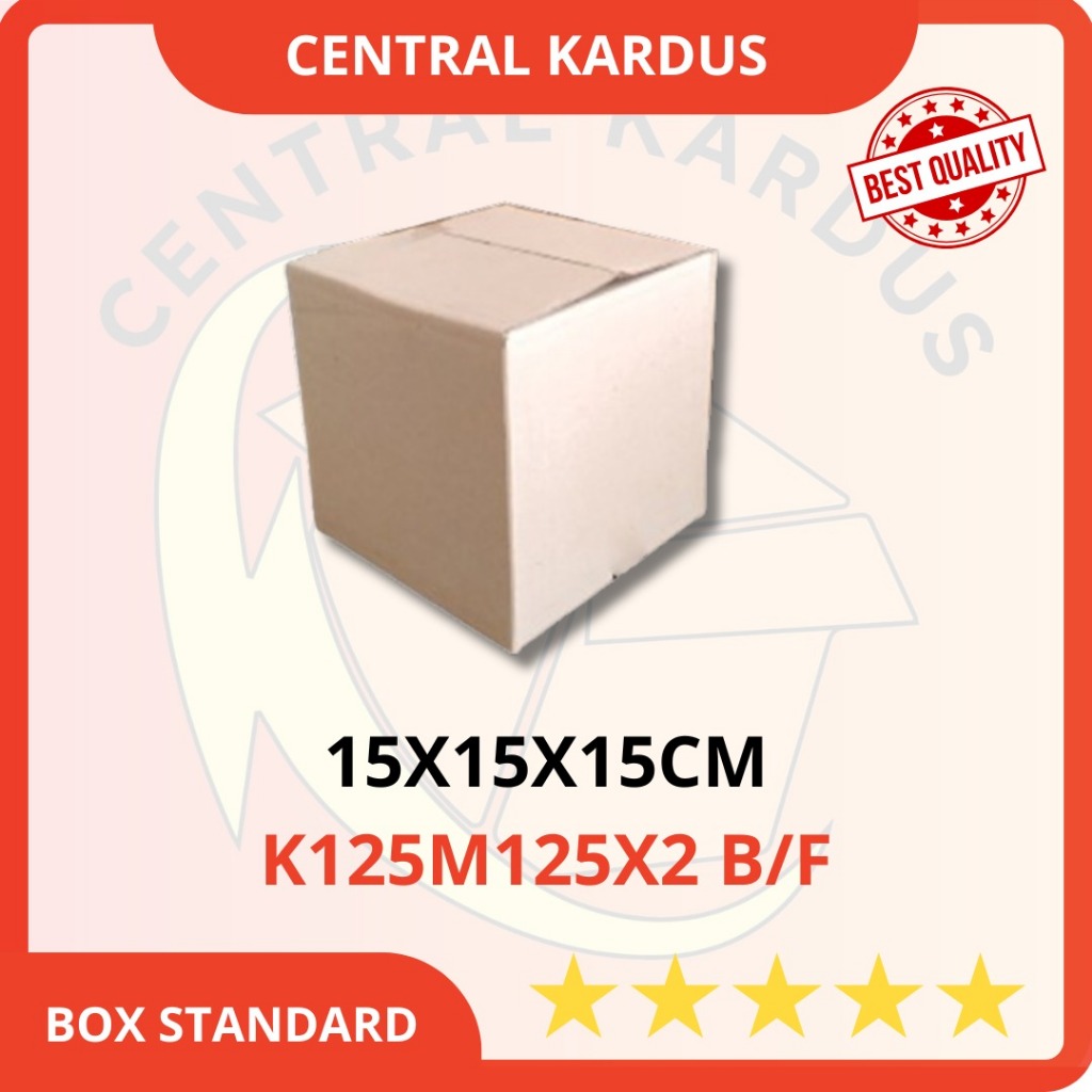 

( ISI 1 PCS ) KARDUS PACKING POLOS UK.15x15x15cm Kardus Packing /Box Packing /Dus Packing-centralkardus