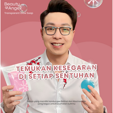 Glow Soap Beauty Of Angel Sabun Pemutih Wajah & Badan With DNA Salmon Collagen BPOM Dr RICHARD