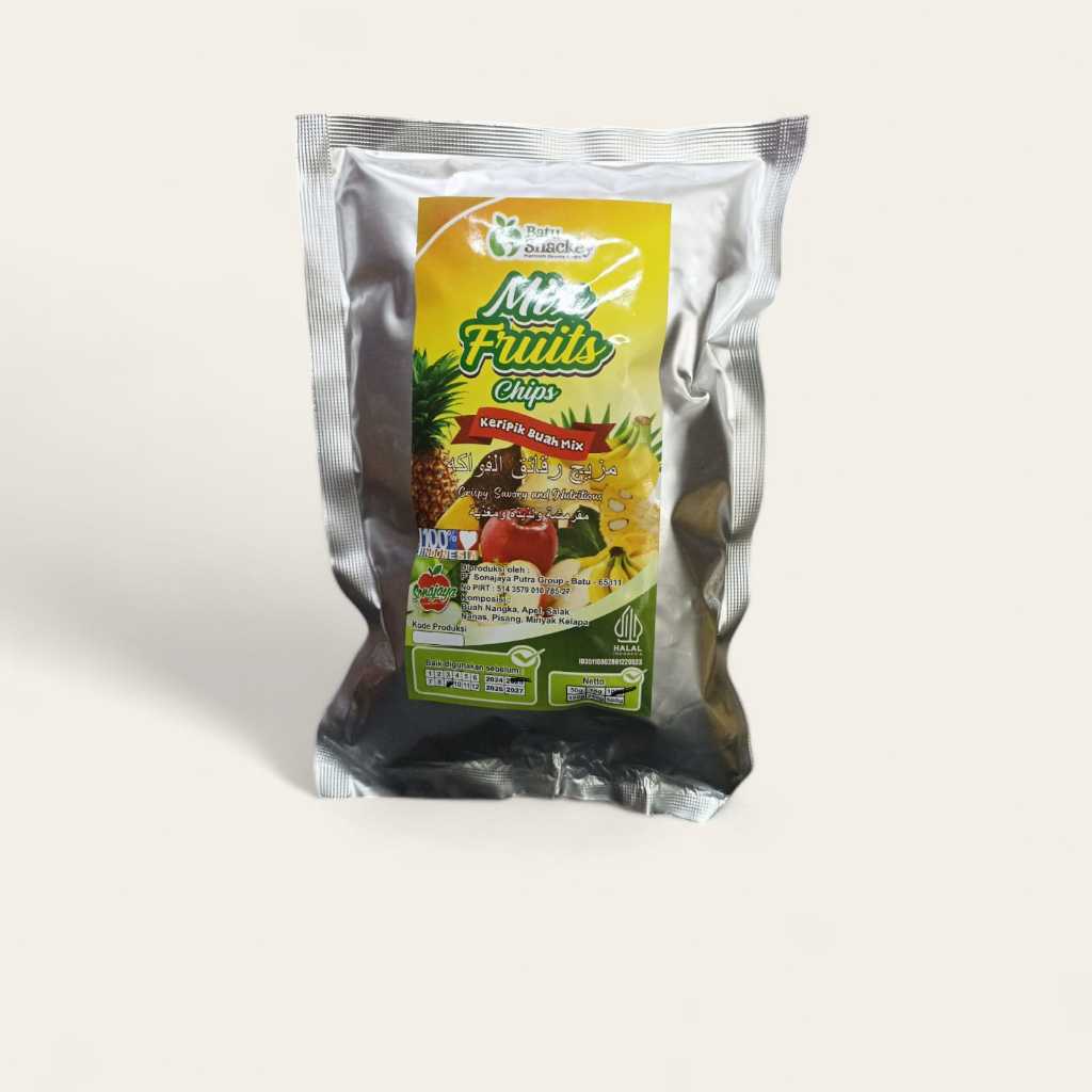 

keripik buah mix fruit batu snackey 100gr