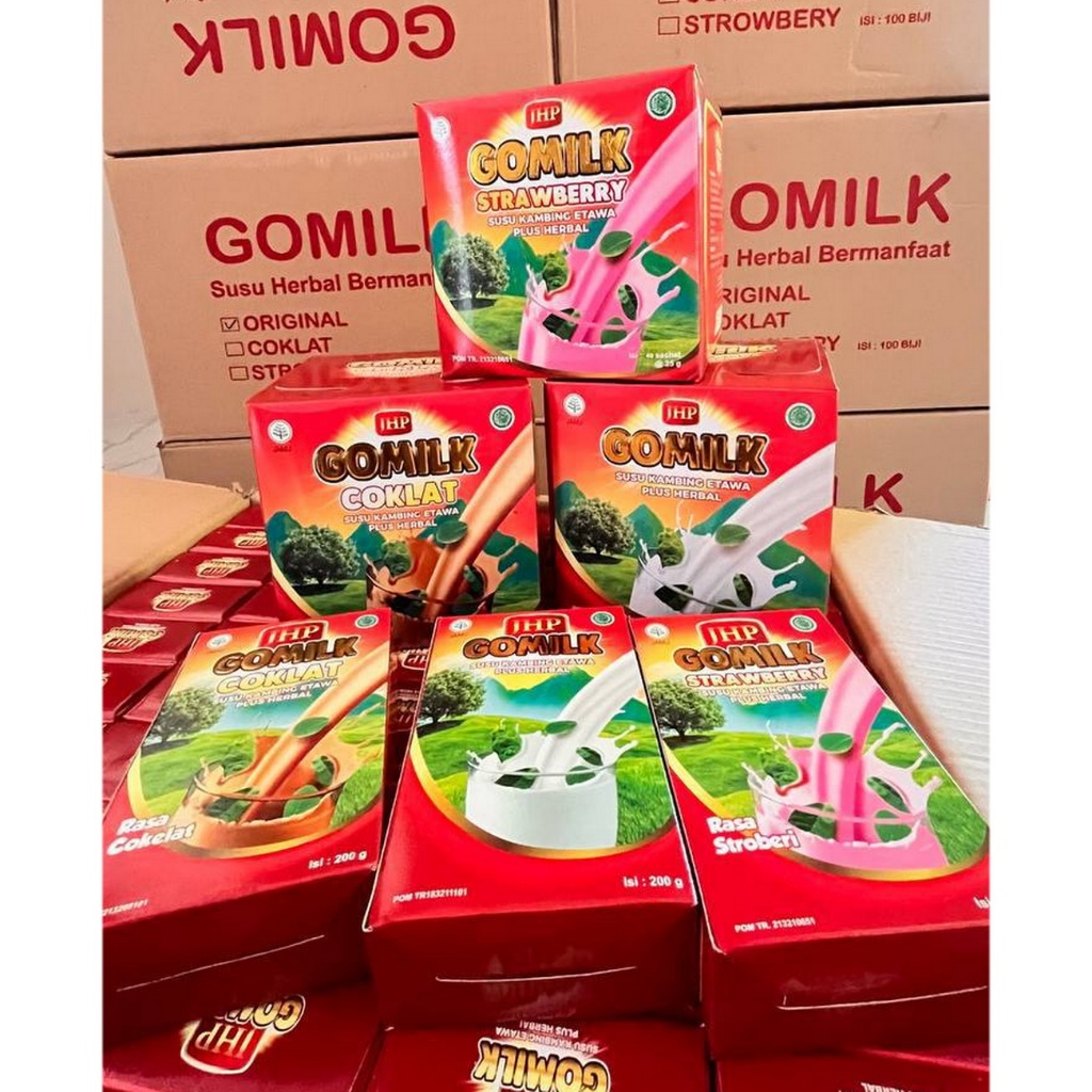 

Gomilk Susu Kambing Etawa plus Herbal Daun Kelor-Daun Salam-Mengkudu