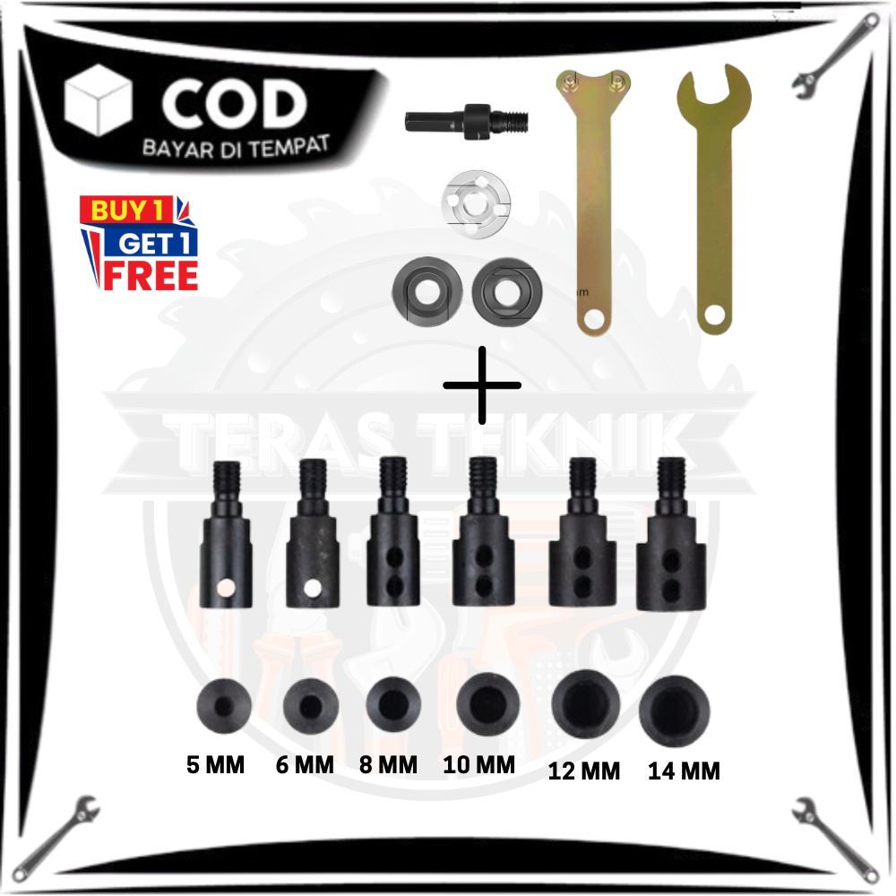 Paket Adaptor Bor Ke Gerinda Arbor Mandrel Konektor Dinamo 775 Adaptor Dinamo Pompa Air