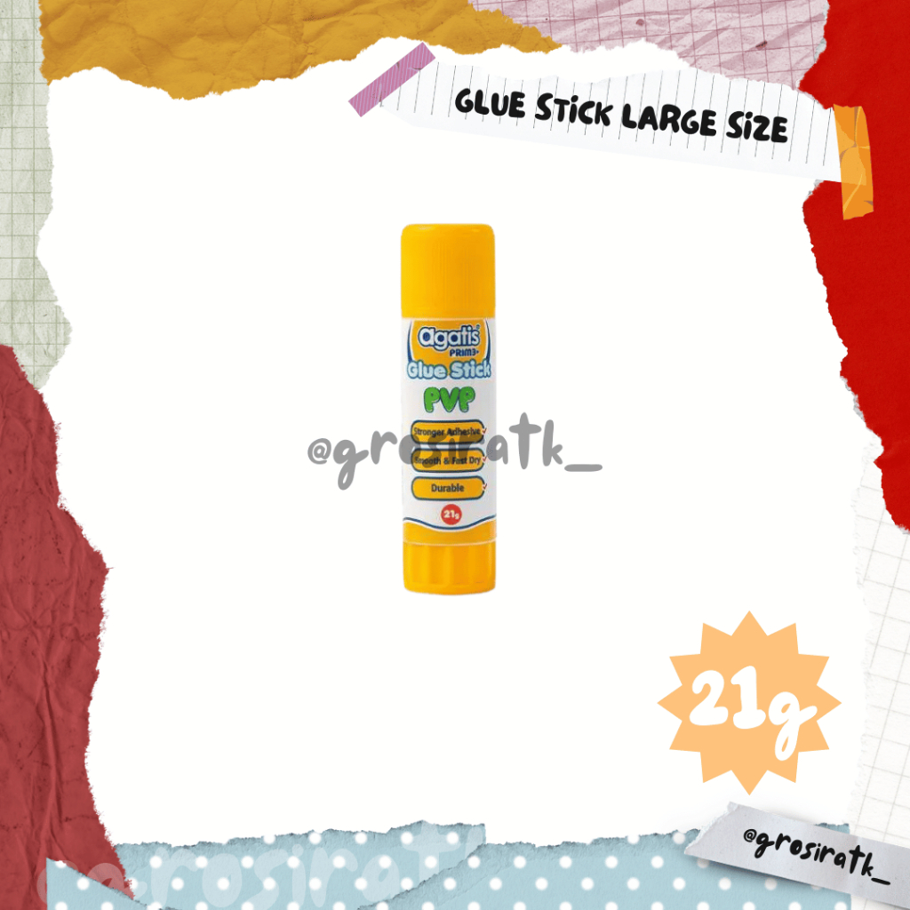 

AGATIS PRIME GLUE STICK 21 GR LARGE SIZE WITH PVP FORMULA / LEM STIK