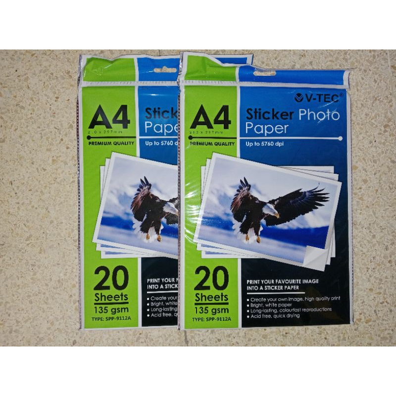 Sticker Photo Paper Vtec 135g
