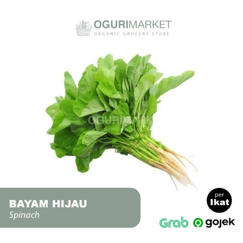 

Bayam Hijau Green Spinach per ikat 200 gram - 250 gram