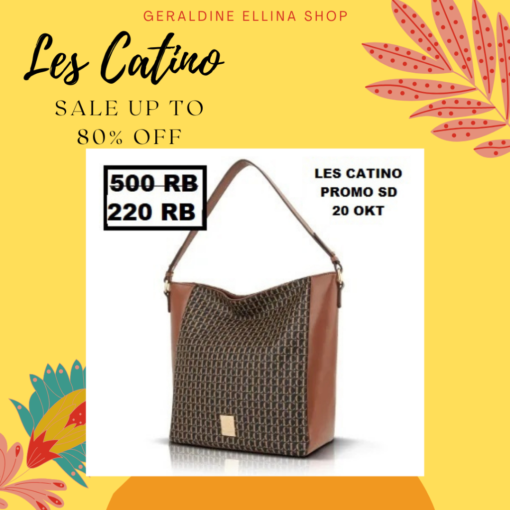 Tas wanita tas Les catino SHEILA ALPHABET shoulder bag sale 100% ORIGINAL STORE