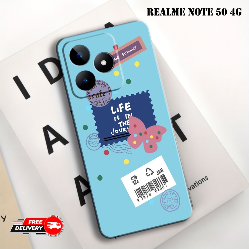 Casing Hp cocok untuk REALME NOTE 50 4G Terbaru - Softcase Fashion Case Kartun Cute- Type Lain Via C