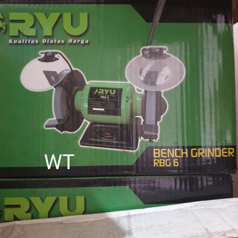 RYU Mesin Gerinda Duduk 6 inch RBG 6 Ryu Bench Grinder 6"