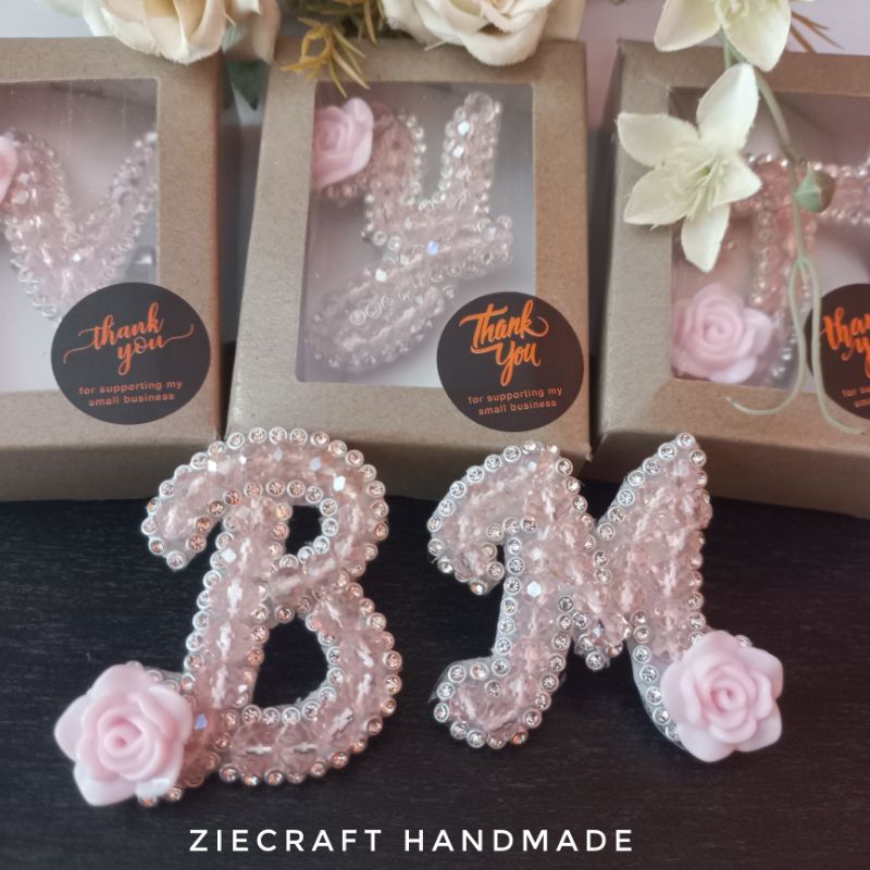 BROS HURUF KRISTAL PINK 02 BROS KRISTAL HANDMADE BROS HURUF