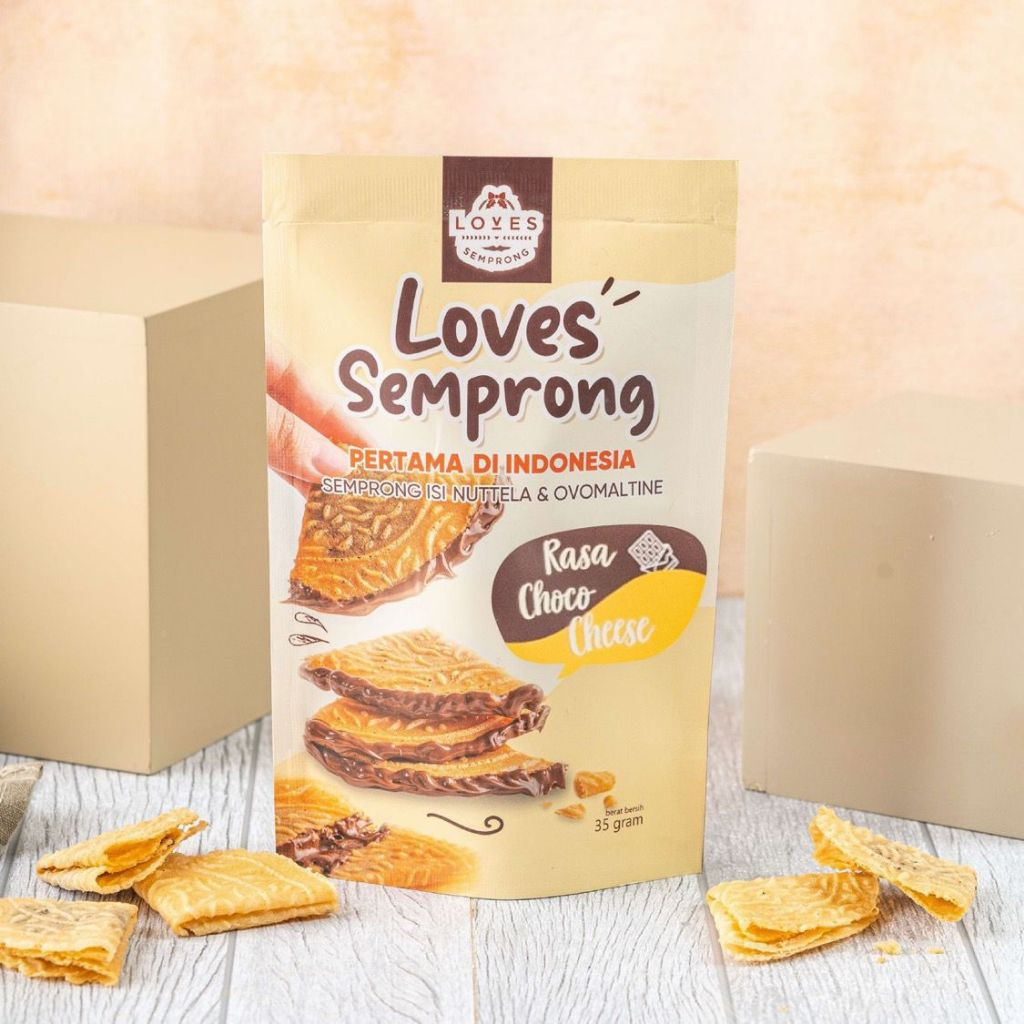 

Semprong Enak Viral Artis Kue Kering Makanan Ringan Murah Pouch - Loves Semprong Choco Cheese