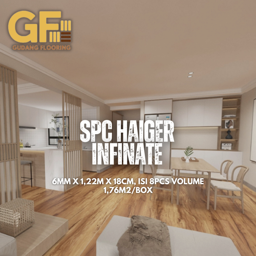 SPC HAIGER INFINATE | Lantai Vinyl SPC 6mm | Vinyl SPC Flooring Berkualitas