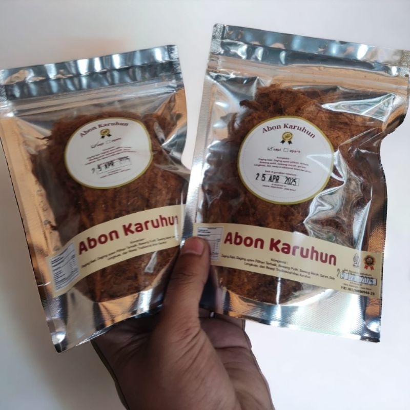 

Kemasan 250gr Abon Sapi Karuhun Snack