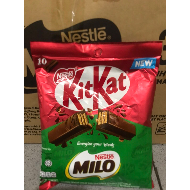 

Kitkat Milo 2 rasa Malaysia ( 10 pcs )