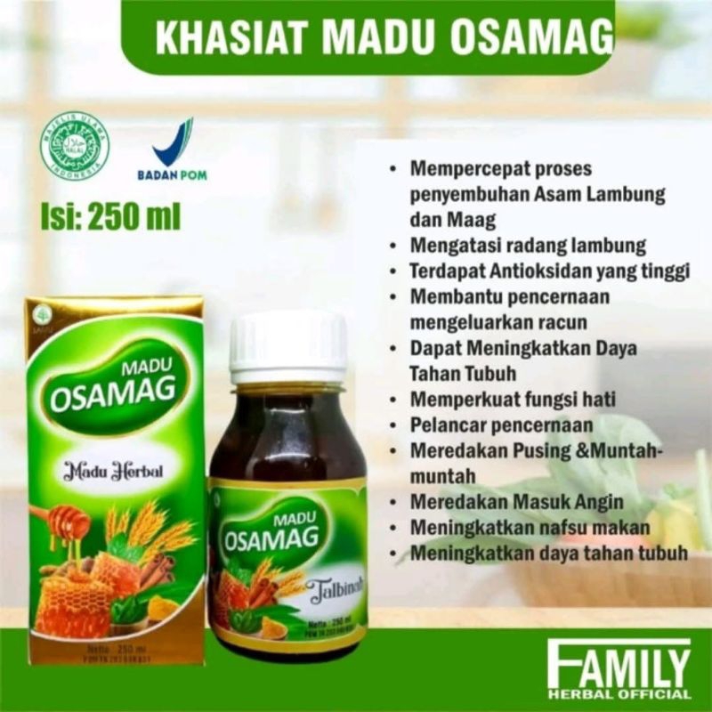 [BISA COD] MADU OSAMAG ORIGINAL | MADU HERBAL OSAMAG ATASI ASAM LAMBUNG TINGGGI | MAAG KRONIS | GERD