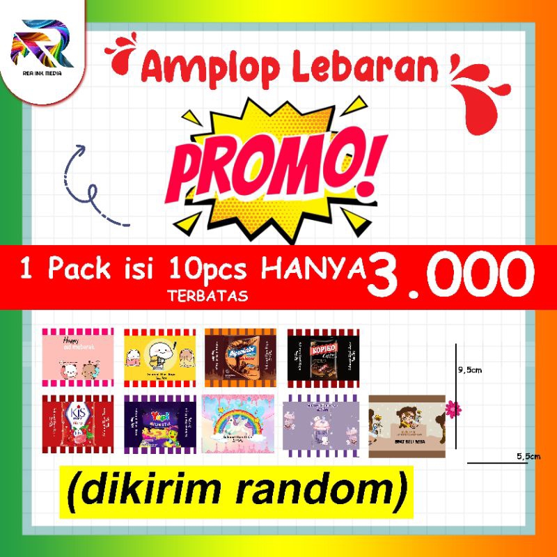 

Promo besar amplop permen lebaran isi 10pcs