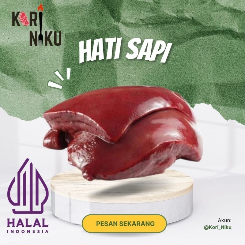 

Hati Sapi 1 KG