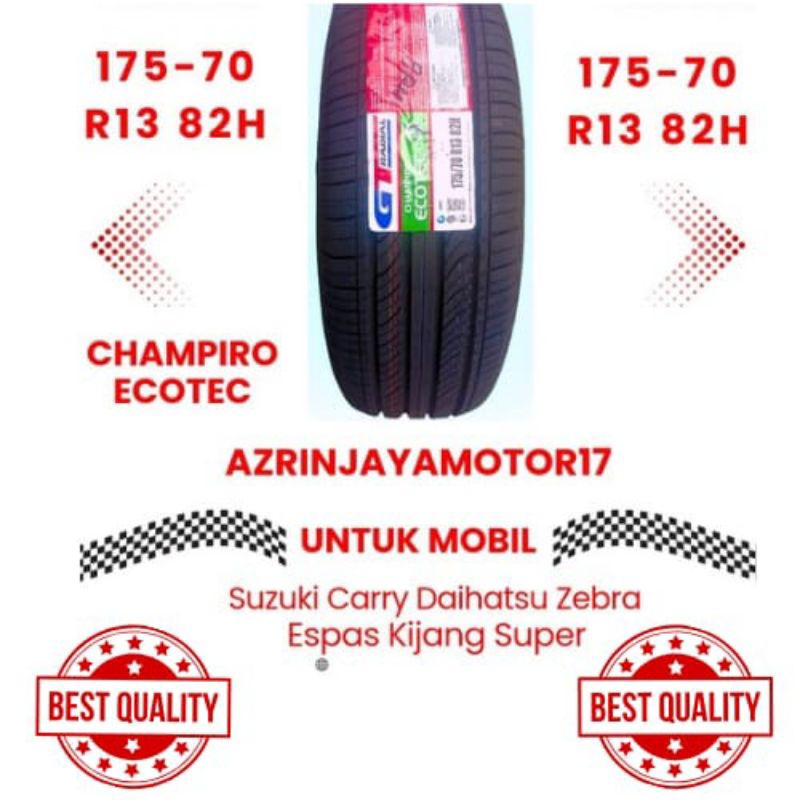 ban gajah tunggal 175/70/R13 82H Suzuki carry,Daihatsu zebra,espas,kijang super