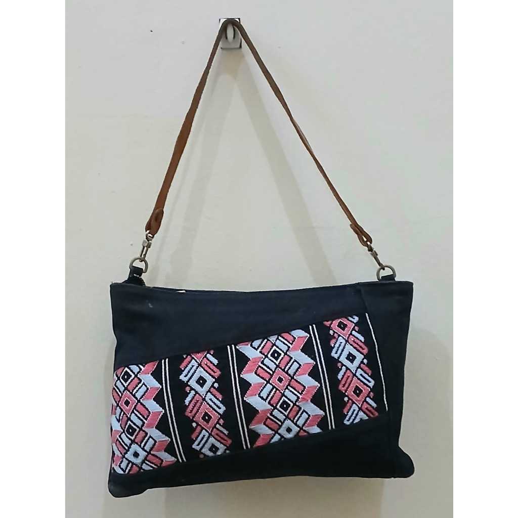 (PRELOVED) TAS KETEK ETNIK TALI KULIT ASLI