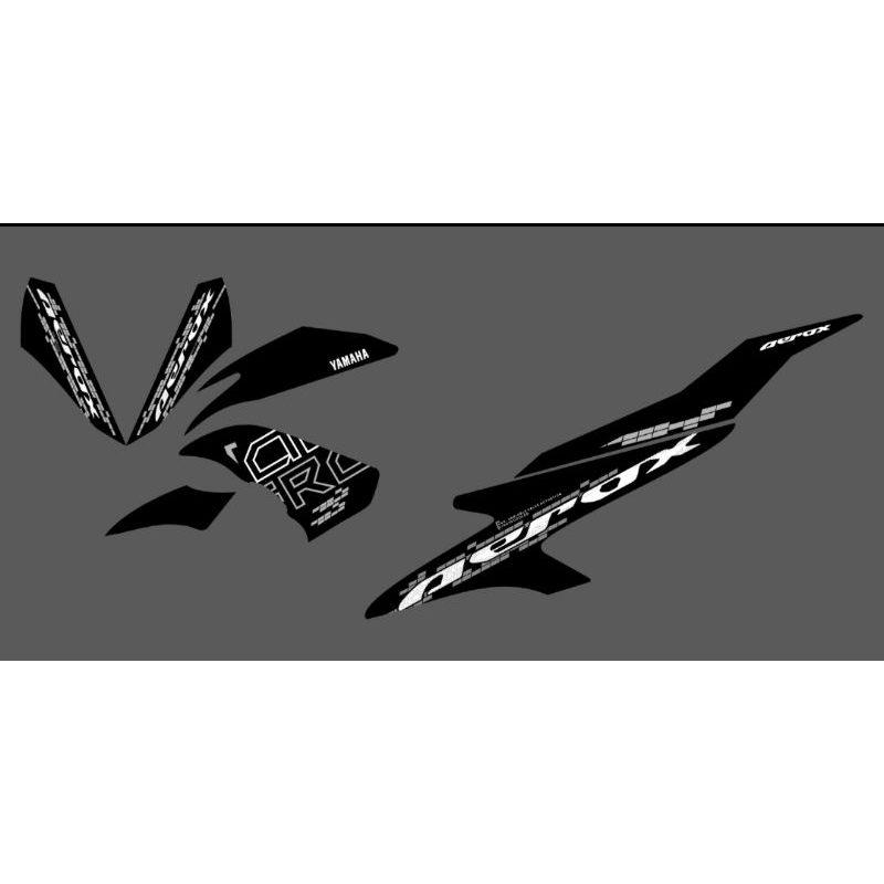 STRIPING STICKER TRANSPARAN AEROX OLD 155 DESAIN LIST AEROX ORIGINAL TERBARU