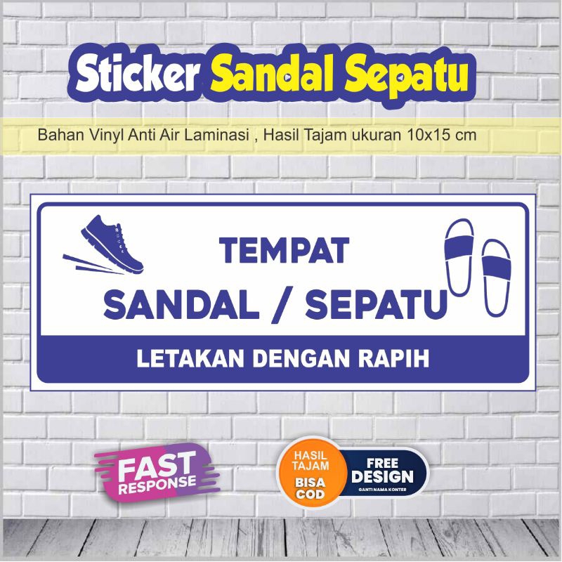 

Sticker Tempat Sandal Sepatu Rapikan