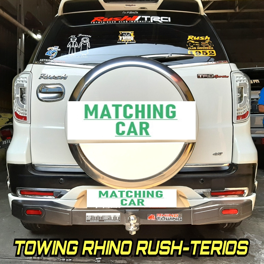 Paket Tanduk Towing Depan Belakang Mobil Rush Terios Lama Bumper Rhino