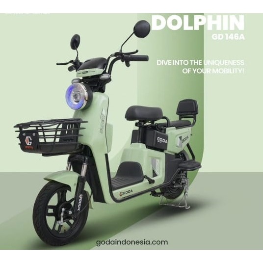 Sepeda Listrik GODA GD146A Garansi Resmi-GD 146 A Dolphin-ANEKA BIKE GODA OFFICIAL-GD 146A