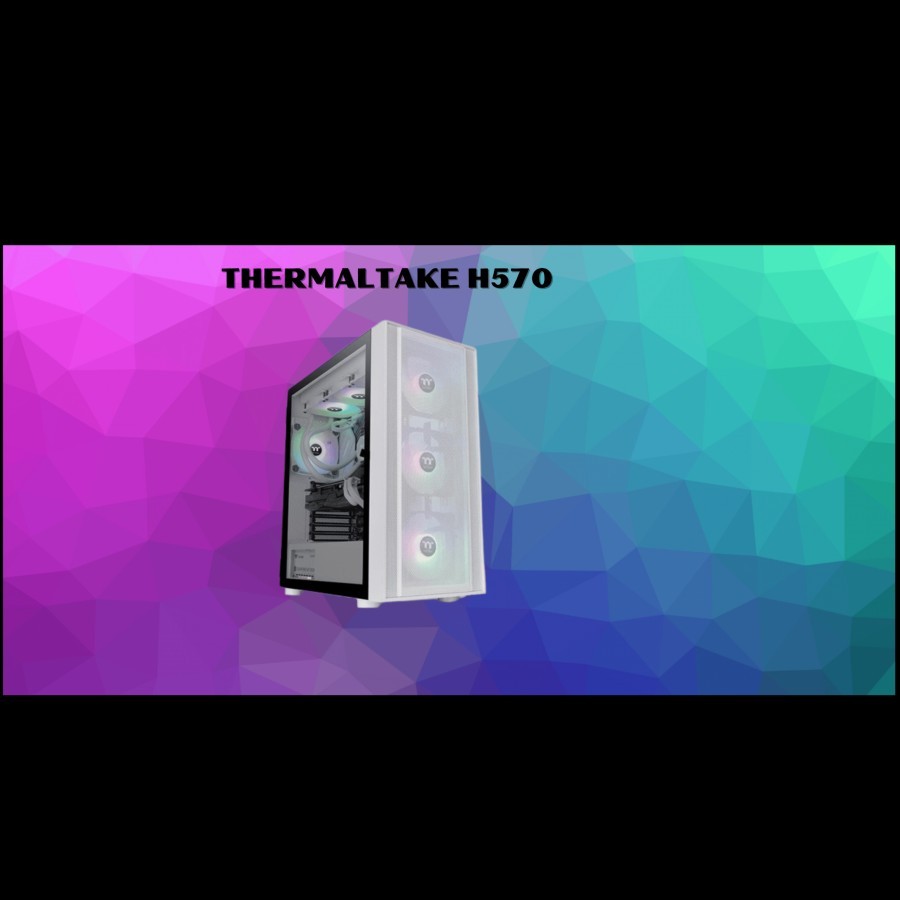 THERMALTAKE H570 TG ARGB Snow PC Gaming Case