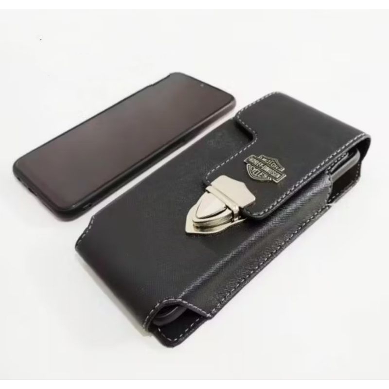 Dompet Sarung Hp Pria 7inci, tas pinggang bisa custom grafir nama atau logo