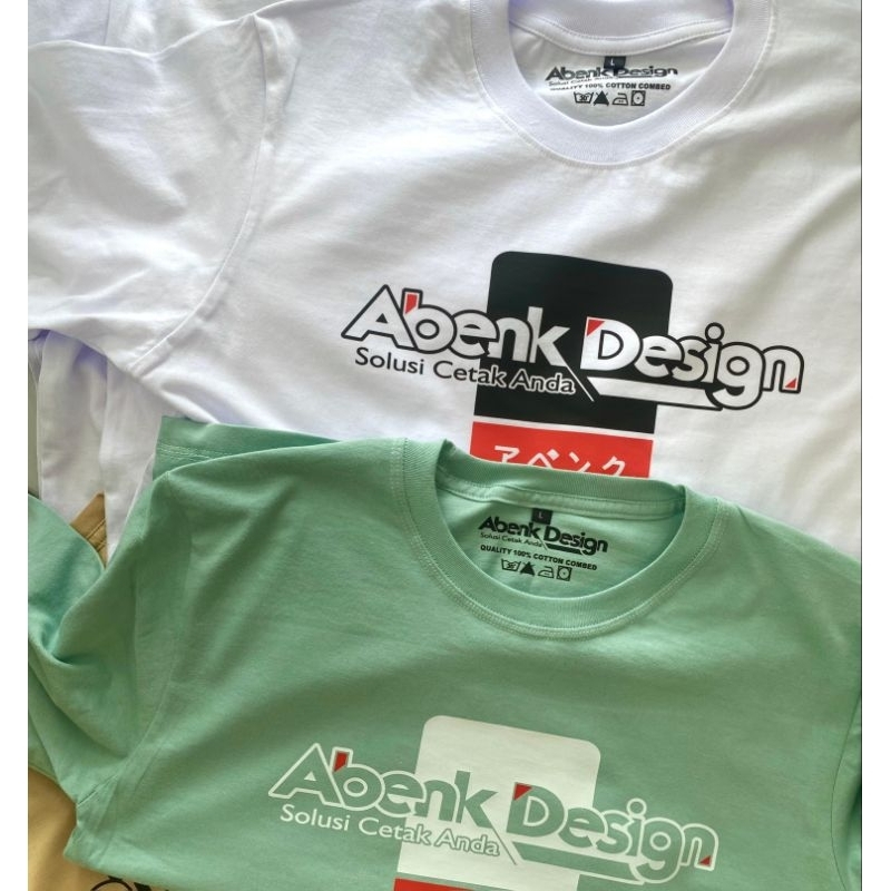 Kaos Sablon AbenkDesign cotton combed 24s