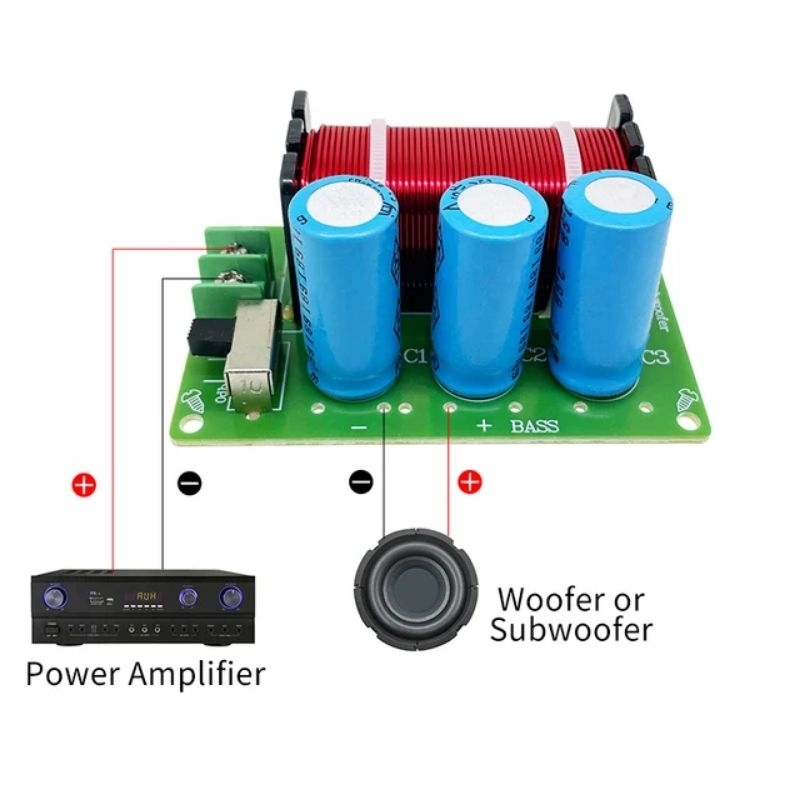 Crossover Pasif Subwoofer Bass 1 Way Weah-85