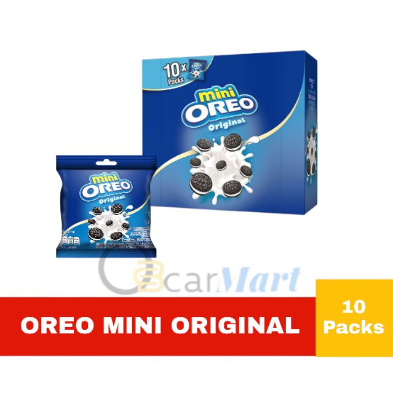 

OREO MINI Original Biskuit Sandwich Cokelat Cream isi 10 Pack