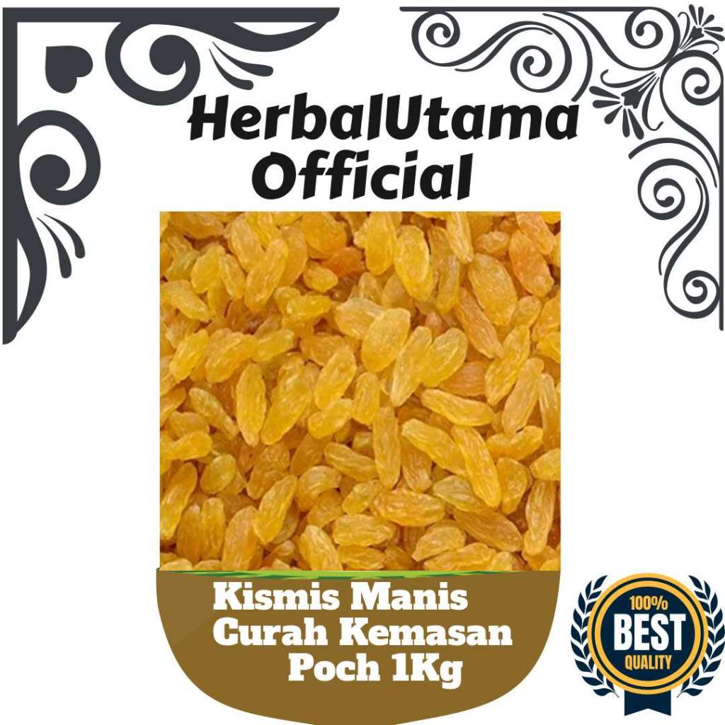 

Kismis Premium 1kg Manis Mutiara Simin Rasa Manis Enak Fresh Khas Arab MPASI Oleh Haji Umrah