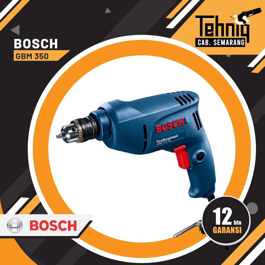 Mesin Bor Tangan BOSCH GBM 350 / Mesin bor listrik Genggam 10 mm Bosch GBM 350